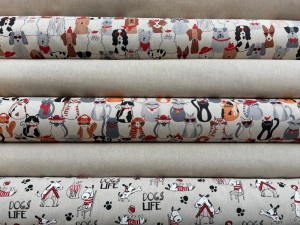 Dekorleinen 140cm breit 80%Bw 20%Pl 